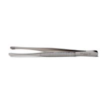 Russian Forceps, 15.25 cm, 7mm Serrated Oval Tip