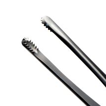 Russian Forceps, 15.25 cm, 7mm Serrated Oval Tip