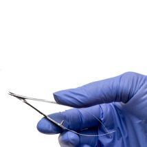 Vannas Tubingen Style Scissors, 8 cm (3"), 3 mm Blades, Stainless Steel, Straight or Curved, WPI Premium 