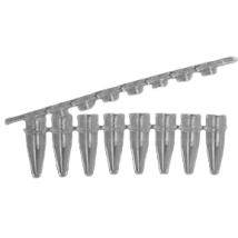 Microcentrifuge Tube Strips, 0.2 mL, Flat Cap, pkg of 250