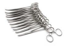 Kelly Forceps, 14cm, 12-pack, Disposable