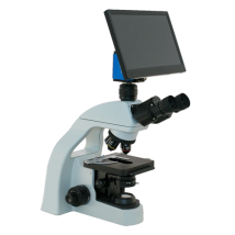 Inverted Trinocular Microscope, 4K Camera with 13" HD Monitor