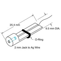 Microelectrode Holder, straight, Female Connector