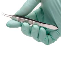 Troutman Tying Forceps, 10 cm, Curved