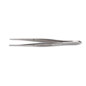 Iris Forceps, 10cm, Serrated Tips