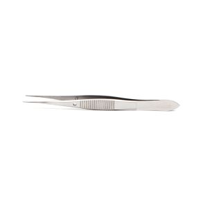 Iris Forceps, 10cm, Serrated Tips