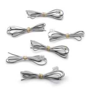 6 Replacement Modular Cables for DAM50 Bioamplifier