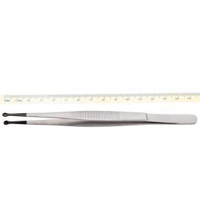 Ceramic-Coated Cupped Forceps, 12.5cm, Straight, 3.5mm Tip