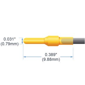 Gold-Plated Electrode Tips, pkg of 50