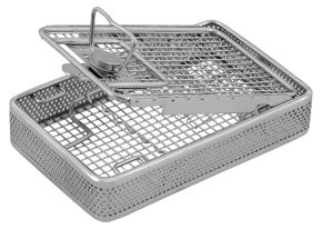 Sterilization Instrument Cassettes with Spring Holding Lids