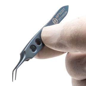 Kelman-McPherson Forceps, 8.5 cm, 45 Angled Tips, 7.5 mm Smooth Jaw, Titanium