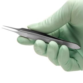 Tubingen Suture Forceps, 9.5 cm, Delicate 0.5 mm Tips