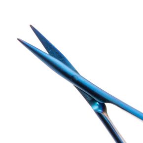 Vannas Capsulatomy Scissors, 9.5cm, Curved Sharp Tips, Non-Magnetic, Titanium