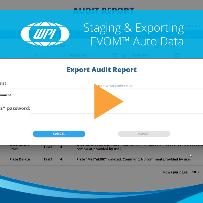 How to Stage an EVOM™ Auto GxP Plate File for Downloading