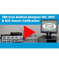 Sensor Calibration for WPI's TBR4100 Free Radical Analyzer (NO, HPO & H2S)