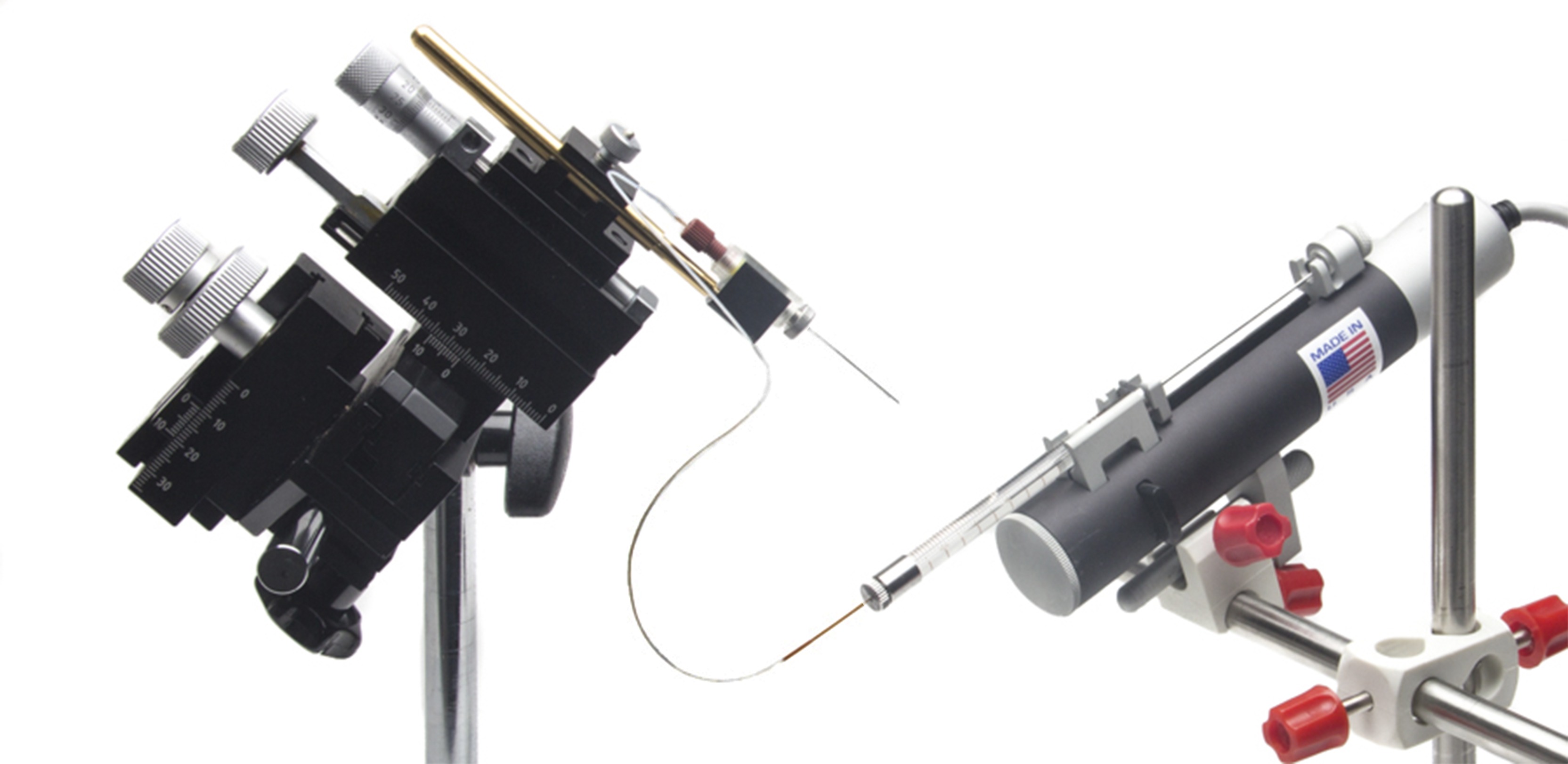 Includes SilFlex tubing, gasket, holder for 1mm OD glass, holder for manipulator