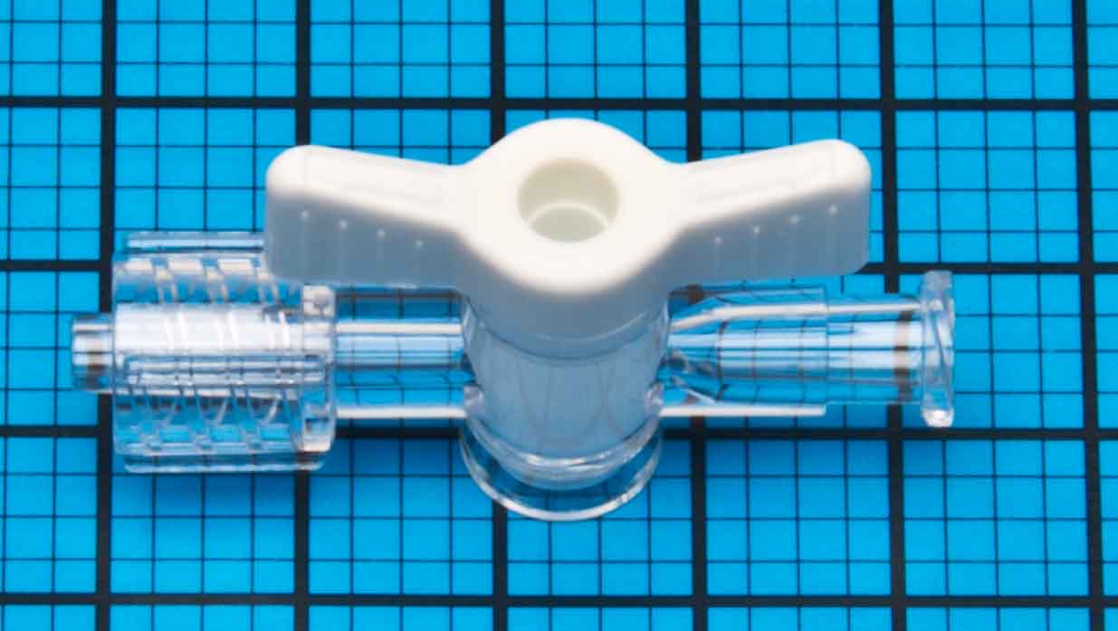 14038 1-Way Stopcock, Polyacetal & Polycarbonate