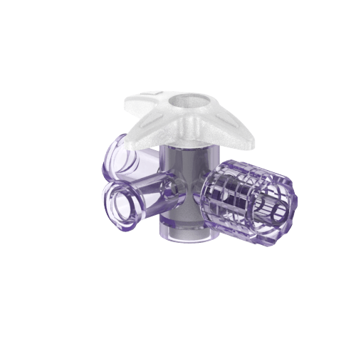 14036 4-Way Luer Stopcock, Polycarbonate & Polyethylene