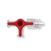 14058 4-Way Stopcock with Luer Lock, Polycarbonate & handle Polyethylene