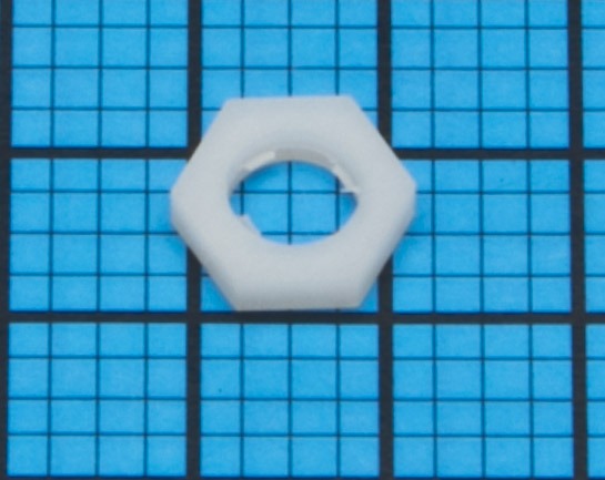 Stamped Hex Nut for Bulkhead Luers 1/4"