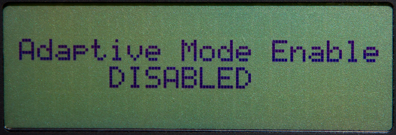 enable adaptive mode