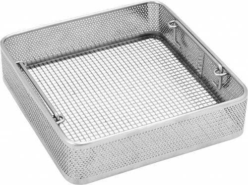 Square side perforated basket
