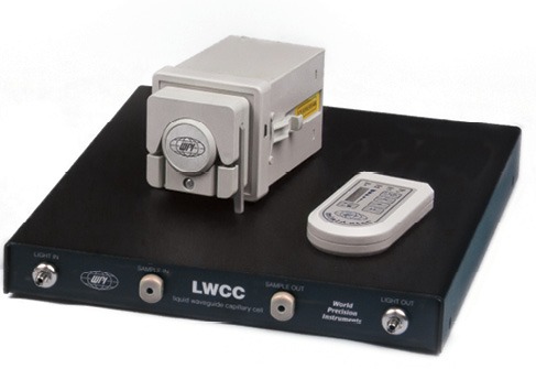 waveguide with small peristaltic pump